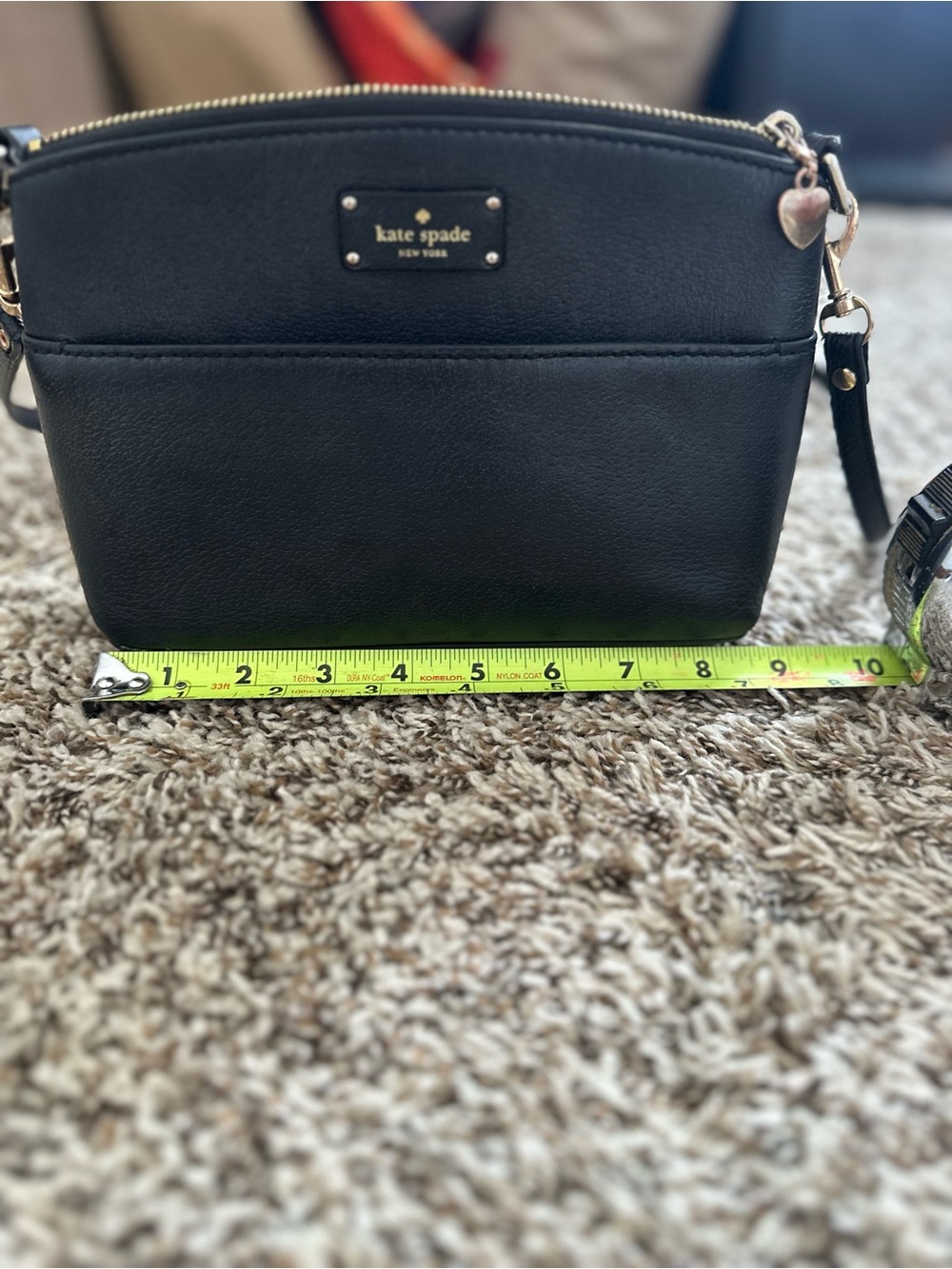 kate spade Millie Grove Street Black Leather Crossbody - Picture 11 of 12